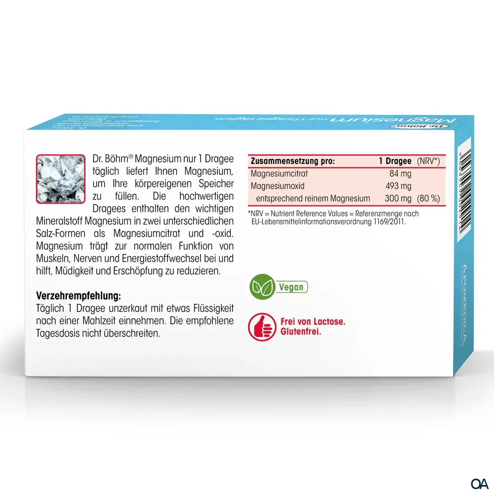 Dr. Böhm® Magnesium nur 1 x täglich Dragees