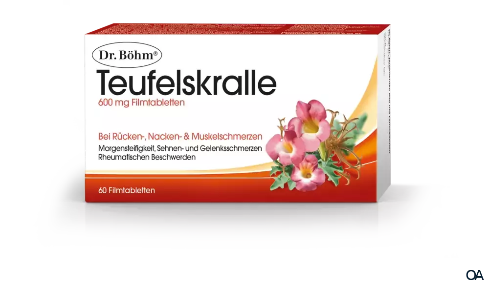 Dr. Böhm® Teufelskralle 600 mg Filmtabletten Dr. Böhm® Teufelskralle 600 mg Filmtabletten