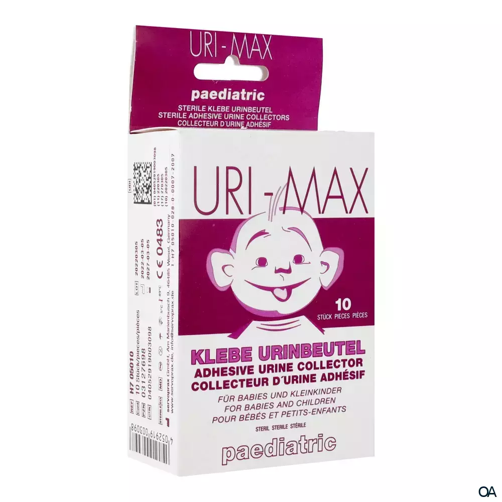 URI-MAX Klebe Urinbeutel für Babies und Kleinkinder steril URI-MAX Klebe Urinbeutel für Babies und Kleinkinder steril