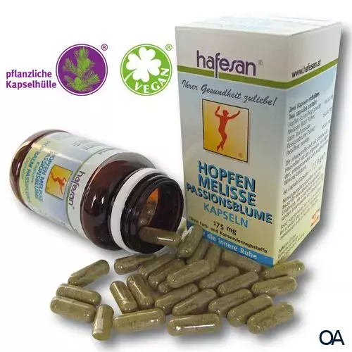 hafesan Hopfen + Melisse + Passionsblume Kapseln hafesan Hopfen + Melisse + Passionsblume Kapseln