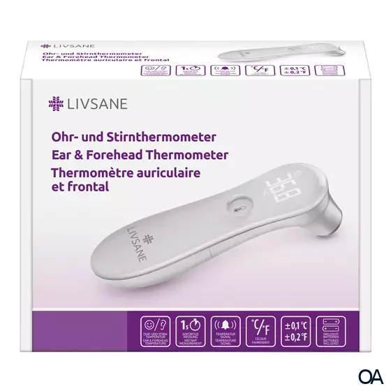 LIVSANE Ohr- und Stirnthermometer LIVSANE Ohr- und Stirnthermometer