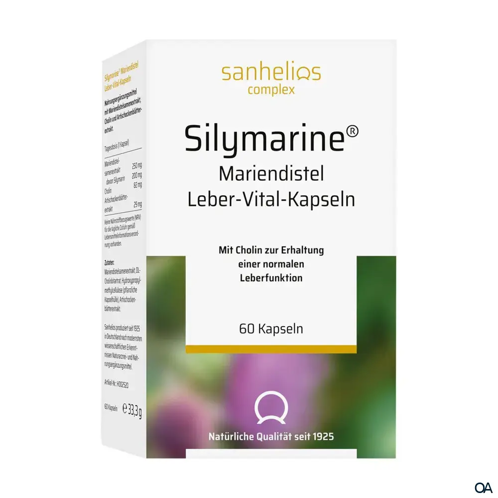 Sanhelios® complex Silymarine Mariendistel Leber-Vital-Kapseln Sanhelios® complex Silymarine Mariendistel Leber-Vital-Kapseln