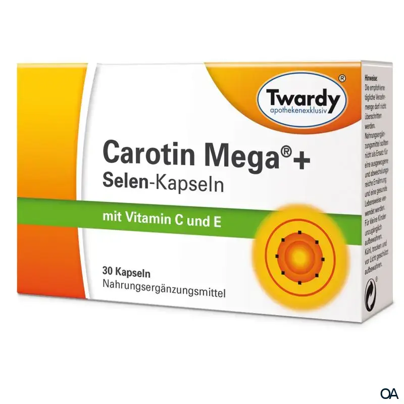 Twardy Carotin Mega® + Selen Kapseln Twardy Carotin Mega® + Selen Kapseln
