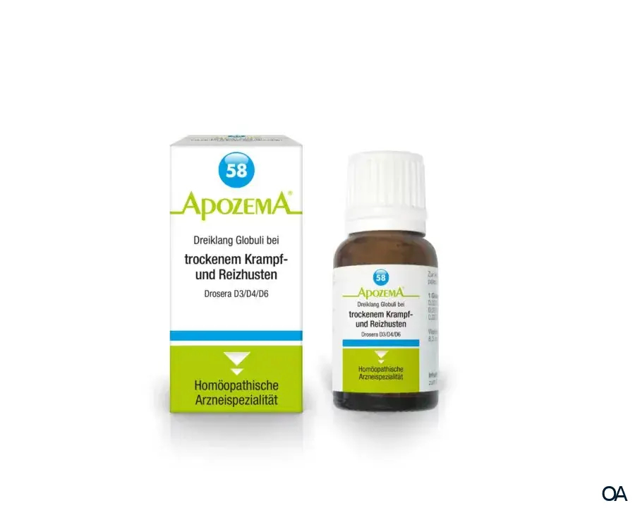Apozema® Nr. 58: Dreiklang Globuli bei trockenem Krampf- und Reizhusten