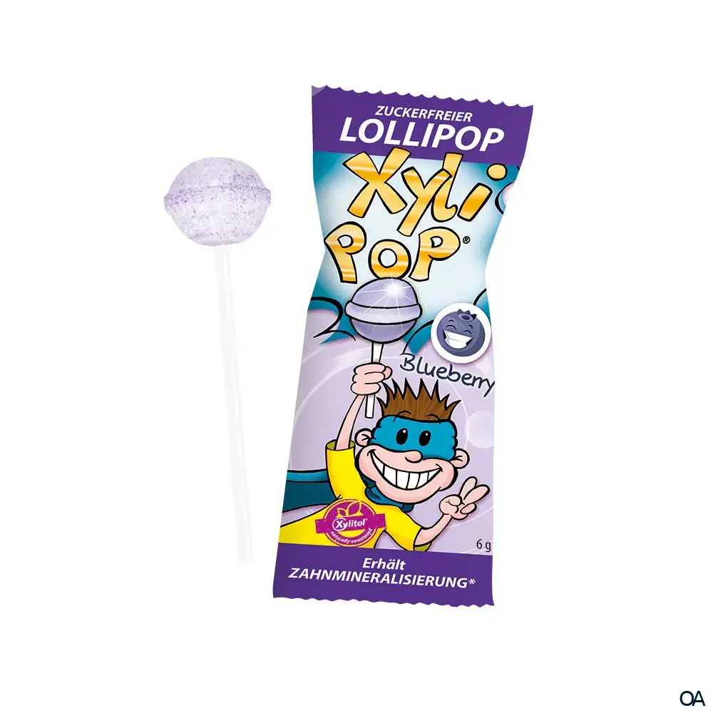XyliPOP® – Zuckerfreier Kinder-Lolli Blaubeere