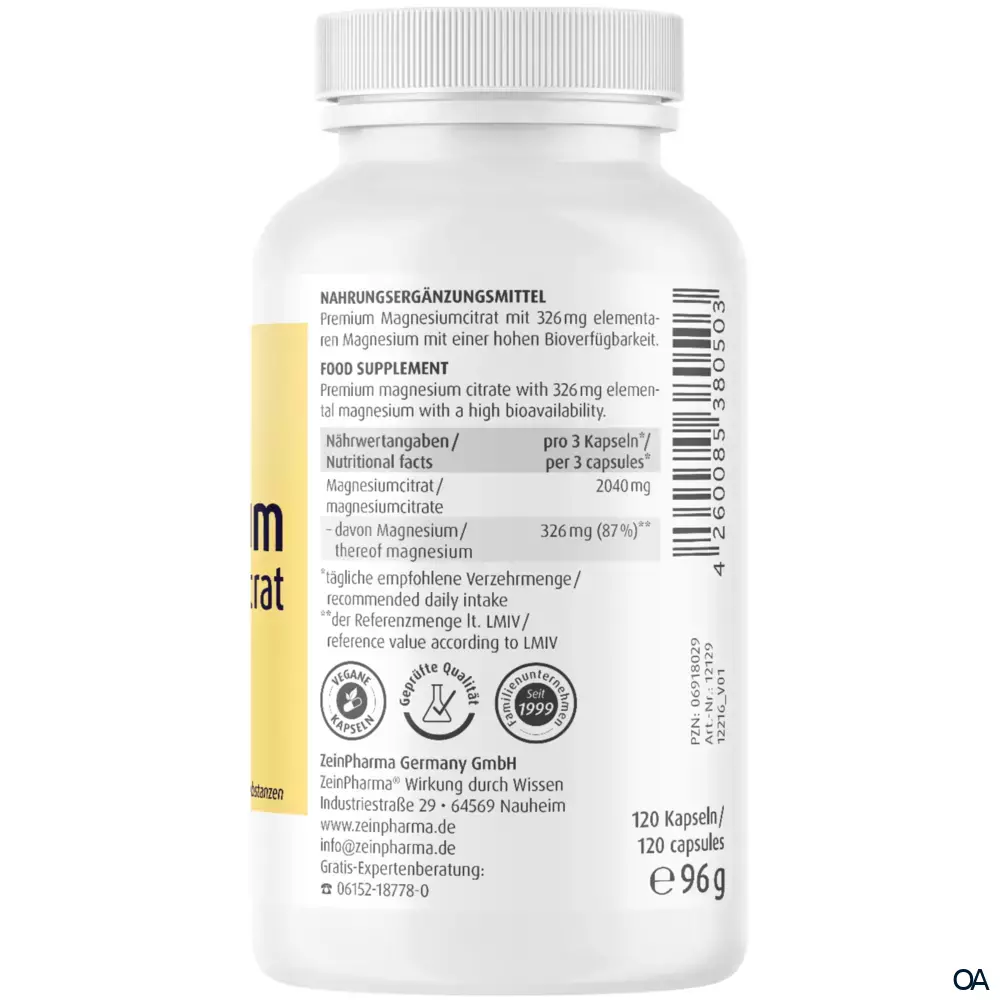ZeinPharma Magnesium Citrat 680 mg Kapseln