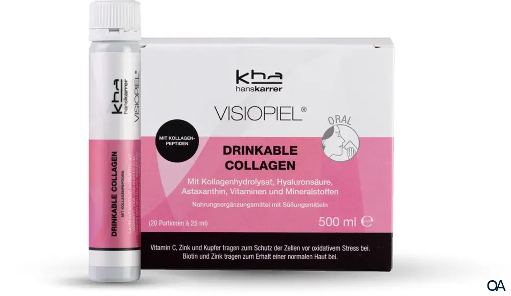 Hans Karrer Visiopiel® Drinkable Collagen Trinkampullen 25 ml Hans Karrer Visiopiel® Drinkable Collagen Trinkampullen 25 ml