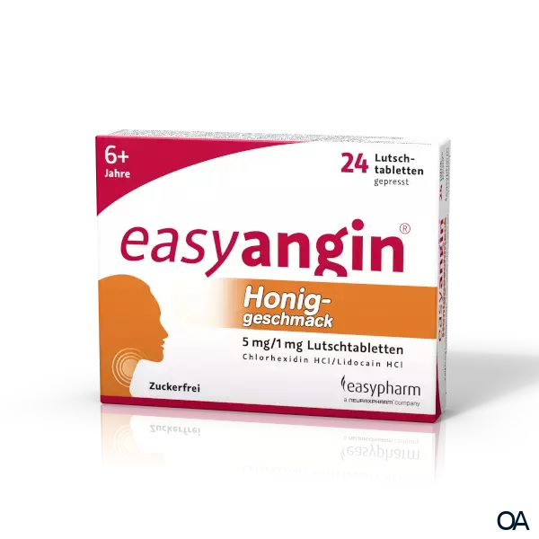 easyangin® Honiggeschmack 5 mg/1 mg Lutschtabletten