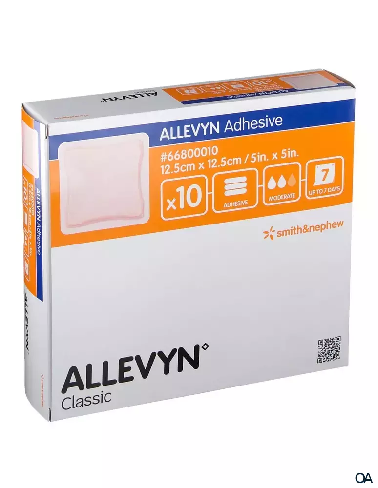 ALLEVYN Adhesive haftender Schaumverband 12,5 x 12,5 cm ALLEVYN Adhesive haftender Schaumverband 12,5 x 12,5 cm