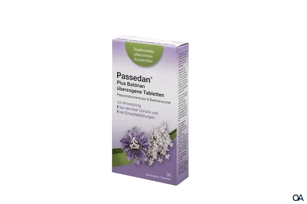 Passedan® Plus Baldrian überzogene Tabletten
