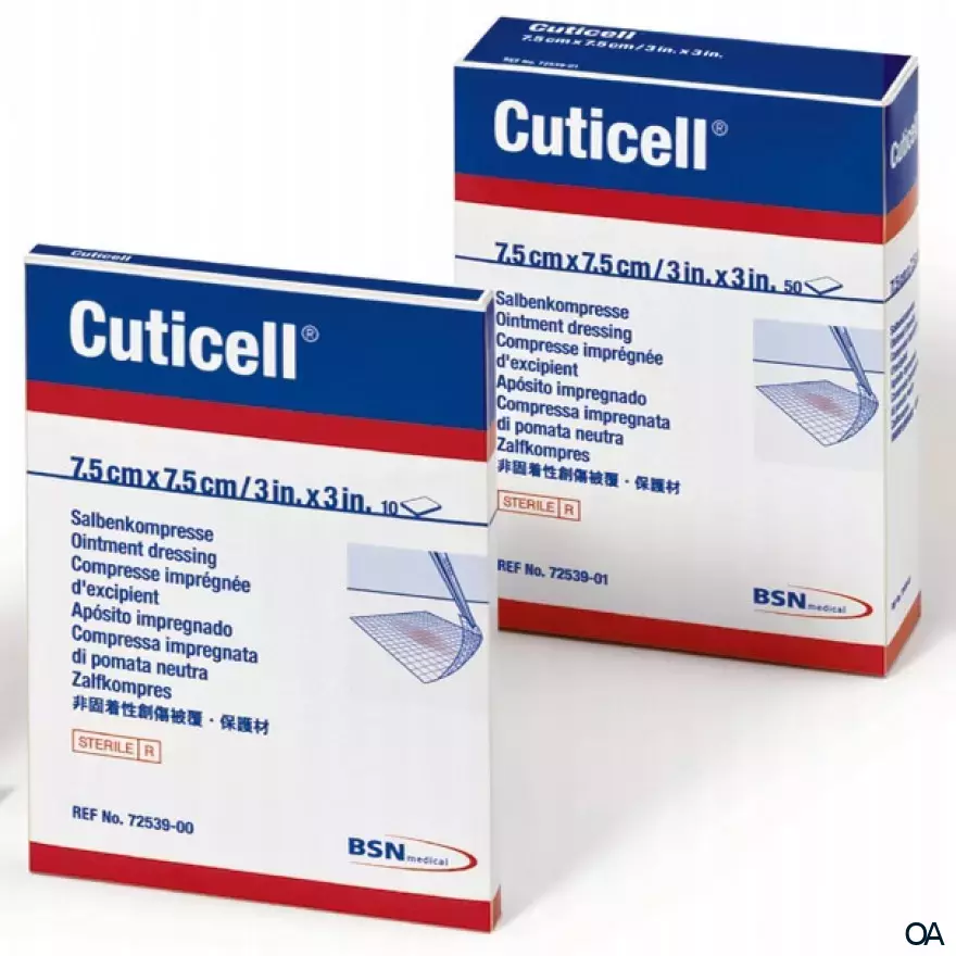 Cuticell® Salbenkompresse 7,5 x 7,5 cm