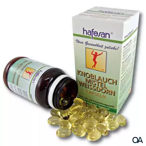 hafesan Knoblauch + Mistel + Weißdorn Kapseln