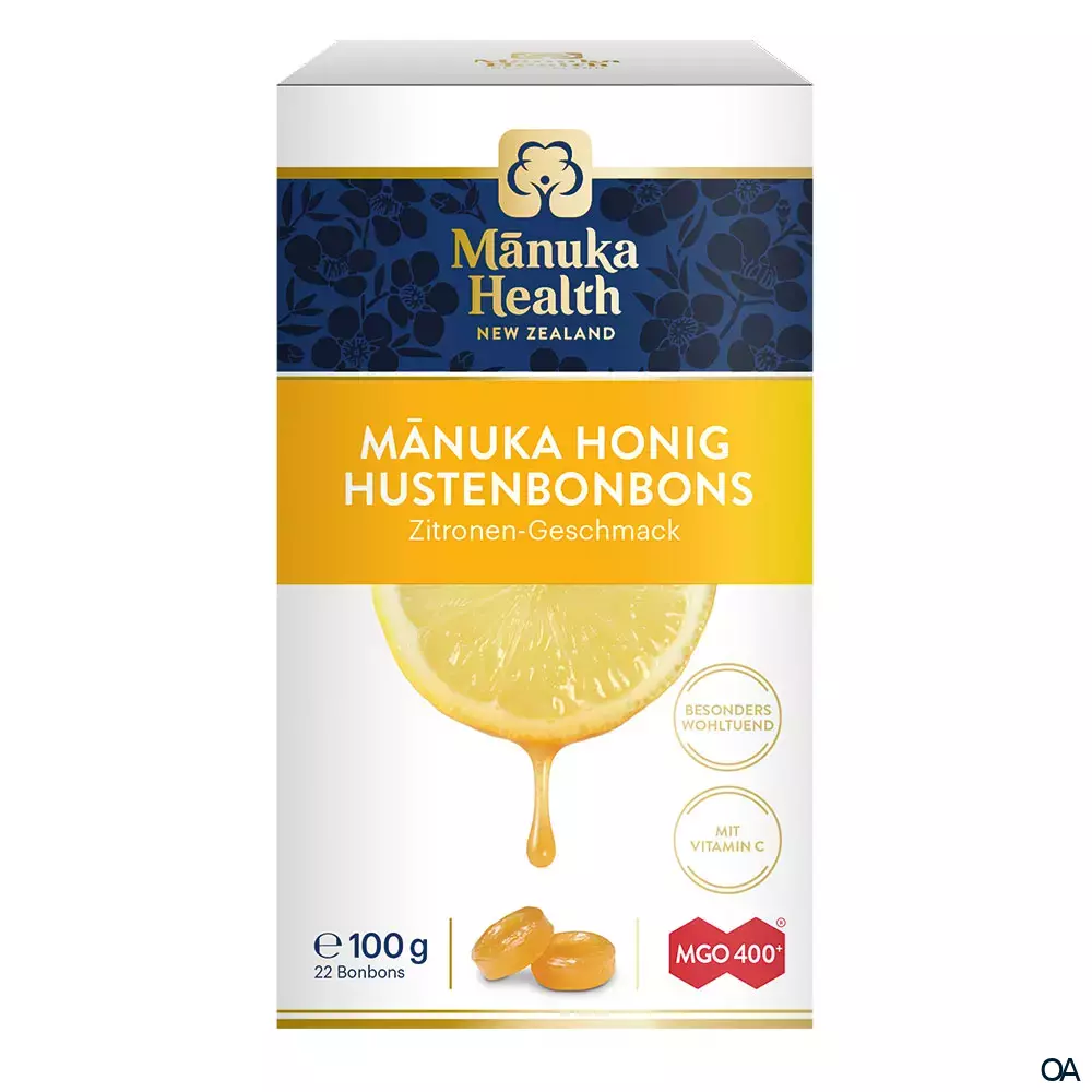 Mānuka Health Hustenbonbons Zitrone MGO 400+ Mānuka Health Hustenbonbons Zitrone MGO 400+