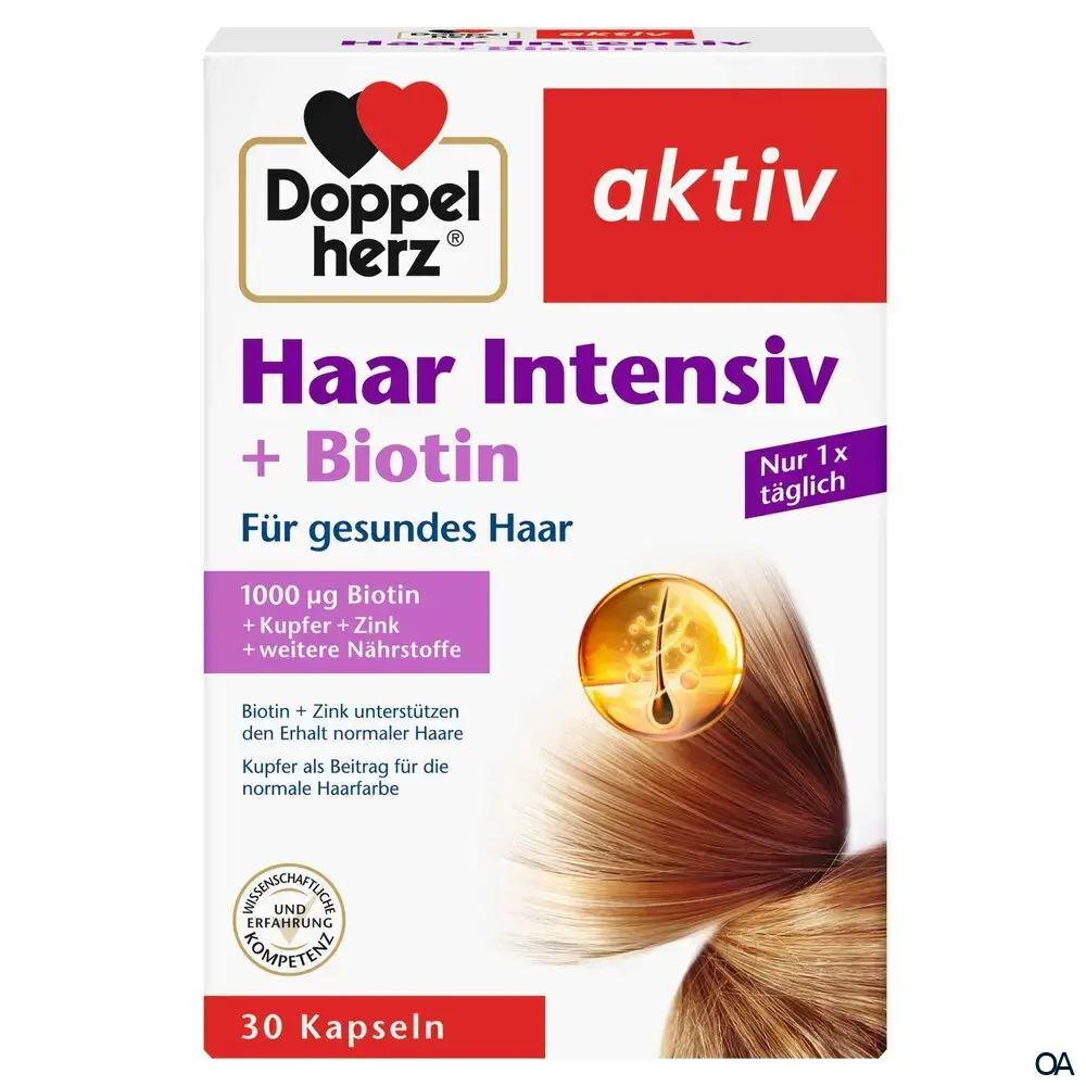 Doppelherz aktiv Haar Intensiv + Biotin Kapseln Doppelherz aktiv Haar Intensiv + Biotin Kapseln