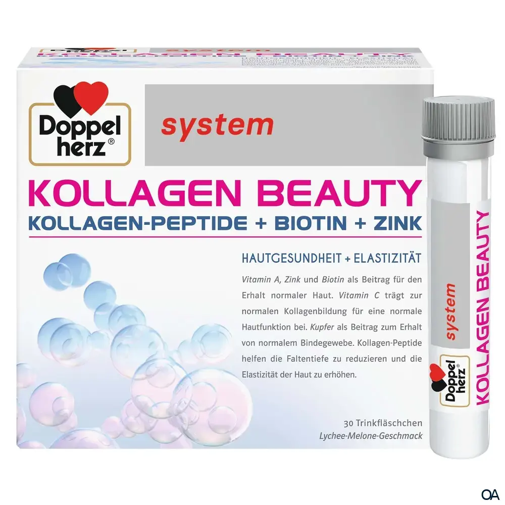 Doppelherz system KOLLAGEN BEAUTY Trinkfläschchen - Lychee-Melone