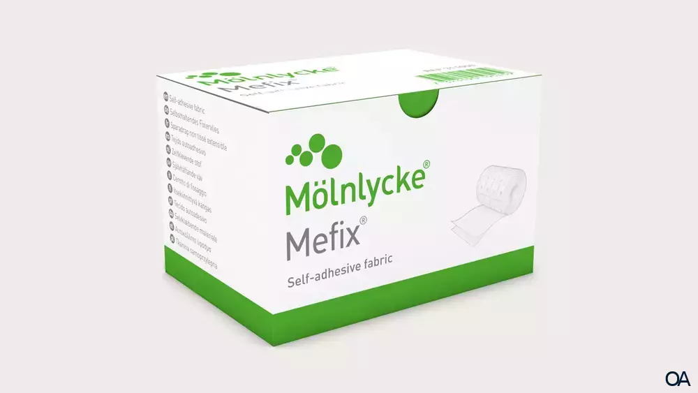 Mölnlycke Mefix® selbsthaftendes Fixiervlies Rolle, 5 cm x 10 m