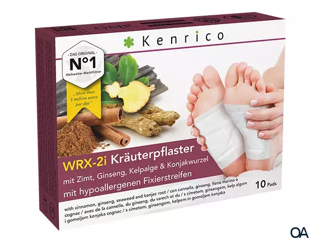 Kenrico WRX-2i Kräuterpflaster mit Zimt, Ginseng, Kelpalge und Konjakwurzel Kenrico WRX-2i Kräuterpflaster mit Zimt, Ginseng, Kelpalge und Konjakwurzel