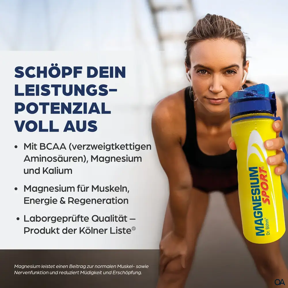 Dr. Böhm® Magnesium Sport® + Aminosäuren Brausegranulat Sachets