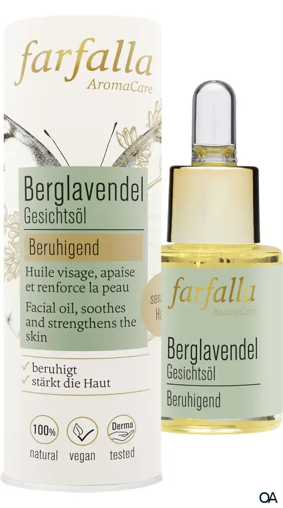 Farfalla Gesichtsöl Berglavendel, beruhigend Farfalla Gesichtsöl Berglavendel, beruhigend