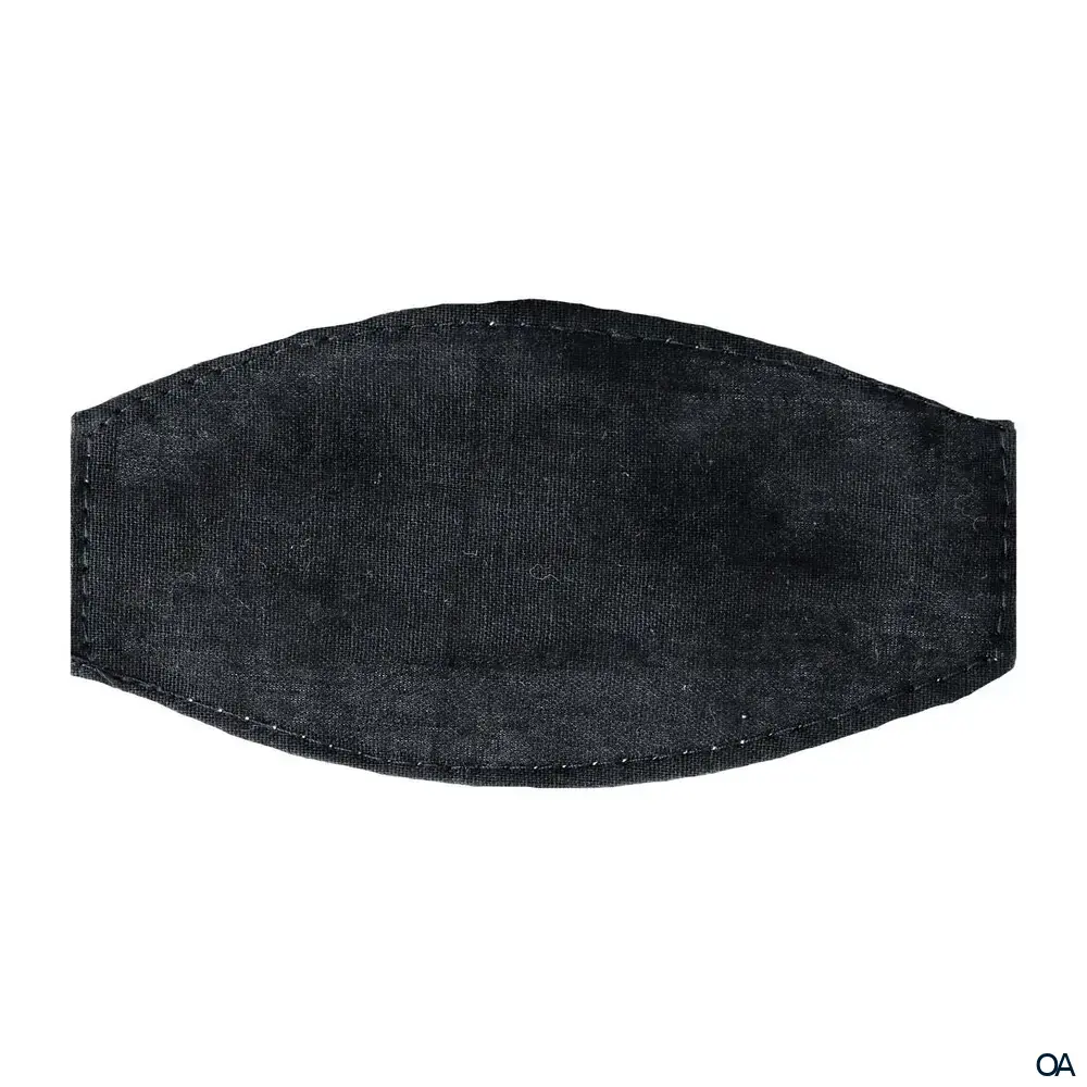 Dr. Junghans Augenbinde mit Bindeband oval, schwarz