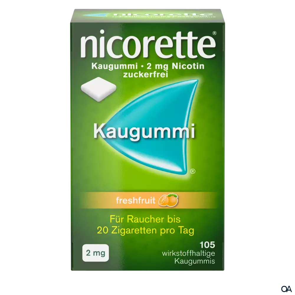 Nicorette® Freshfruit 2 mg - Kaugummi zur Raucherentwöhnung