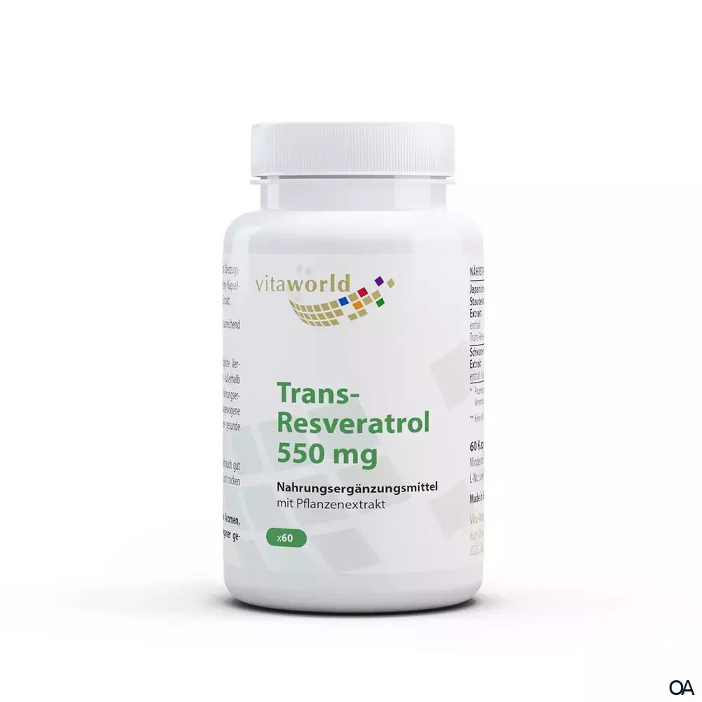 Vitaworld Trans-Resveratrol 550 mg Kapseln Vitaworld Trans-Resveratrol 550 mg Kapseln
