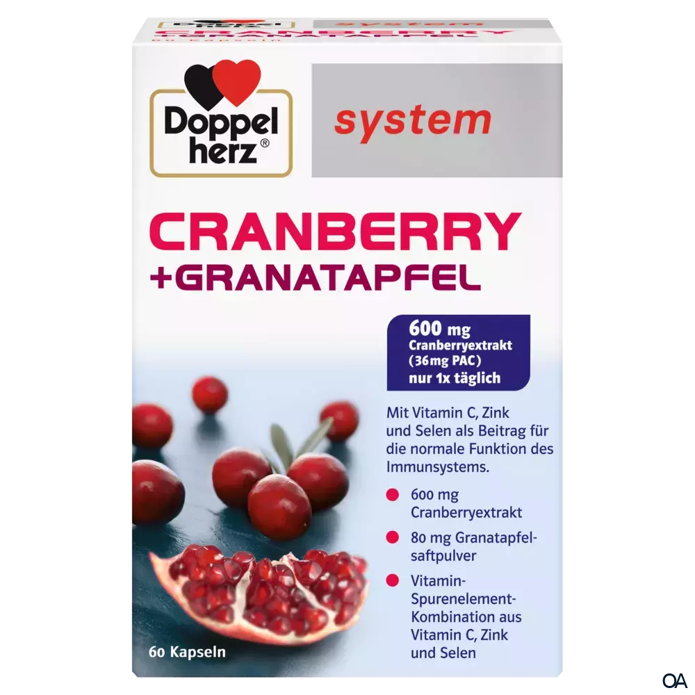 Doppelherz system Cranberry + Granatapfel Kapseln Doppelherz system Cranberry + Granatapfel Kapseln