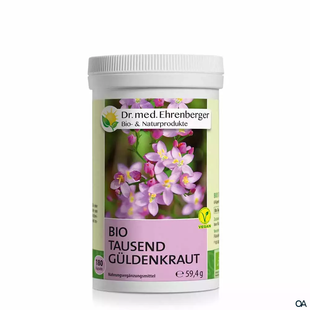 Dr. Ehrenberger Bio Tausendgüldenkraut Kapseln Dr. Ehrenberger Bio Tausendgüldenkraut Kapseln