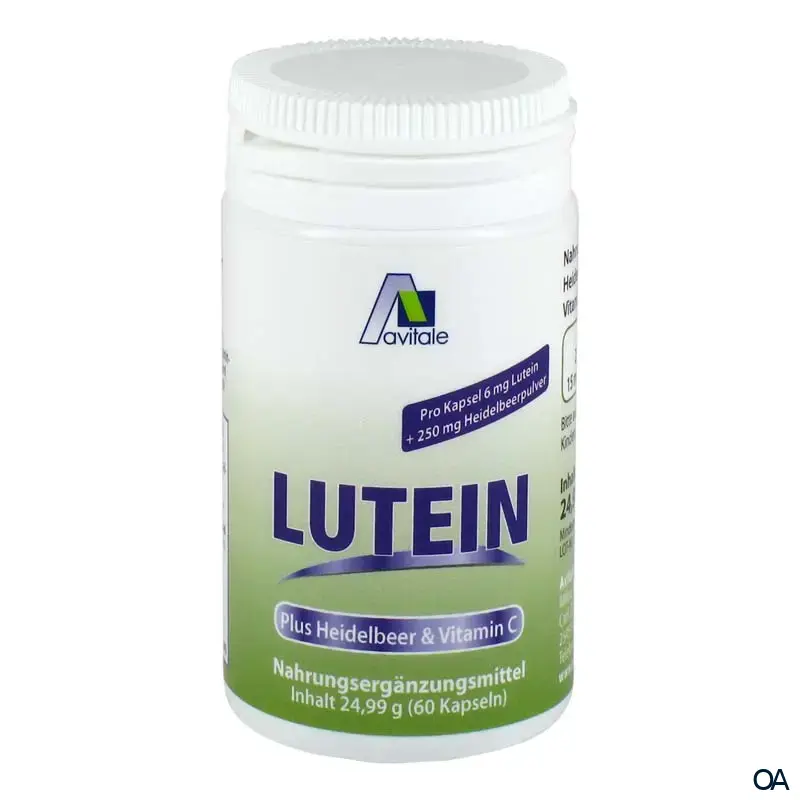 Avitale Lutein Kapseln 6 mg plus Heidelbeer Kapseln