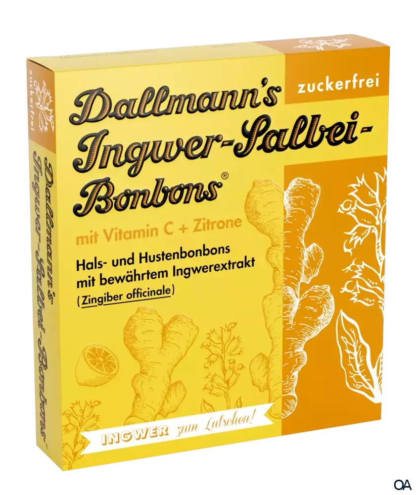 Dallmannn Ingwer-Salbei-Bonbons Dallmannn Ingwer-Salbei-Bonbons