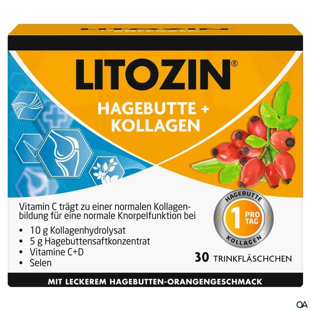 Litozin® Hagebutte + Kollagen Trinkfläschchen