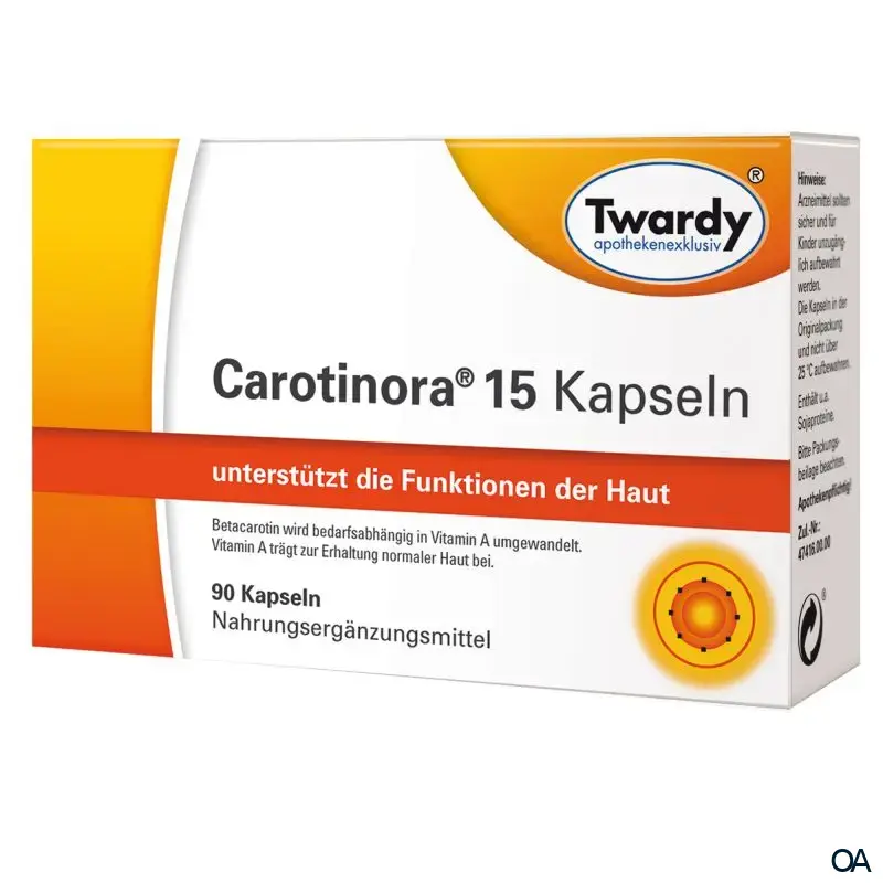 Twardy Carotinora® 15 Kapseln Twardy Carotinora® 15 Kapseln