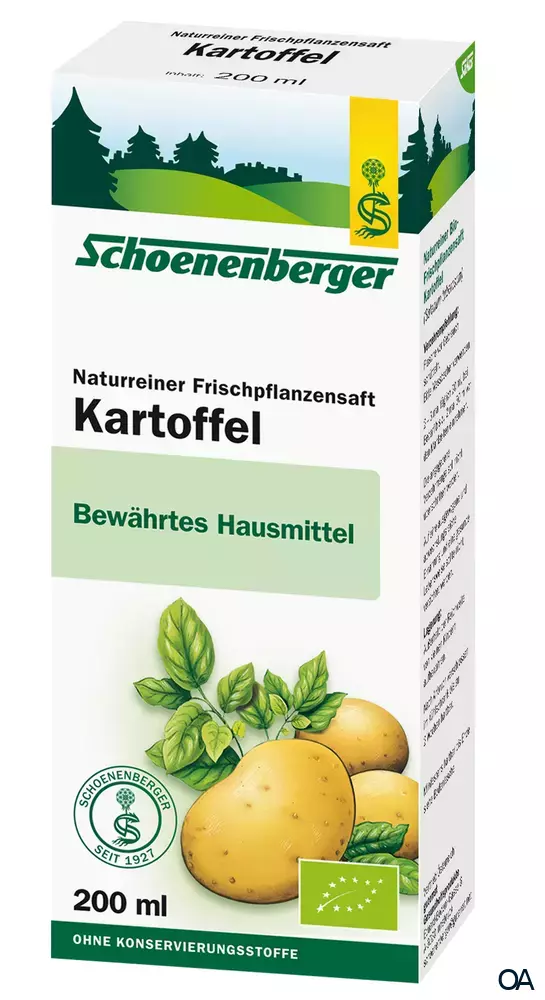 Schoenenberger Kartoffel Naturreiner Frischpflanzensaft (BIO)