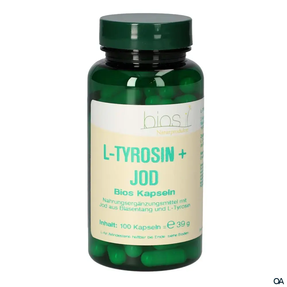Bios L-Tyrosin + Jod Kapseln Bios L-Tyrosin + Jod Kapseln