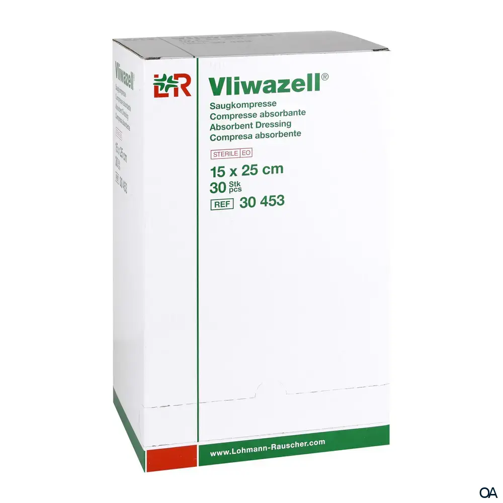 Vliwazell® Saugkompressen steril, 15 x 25 cm