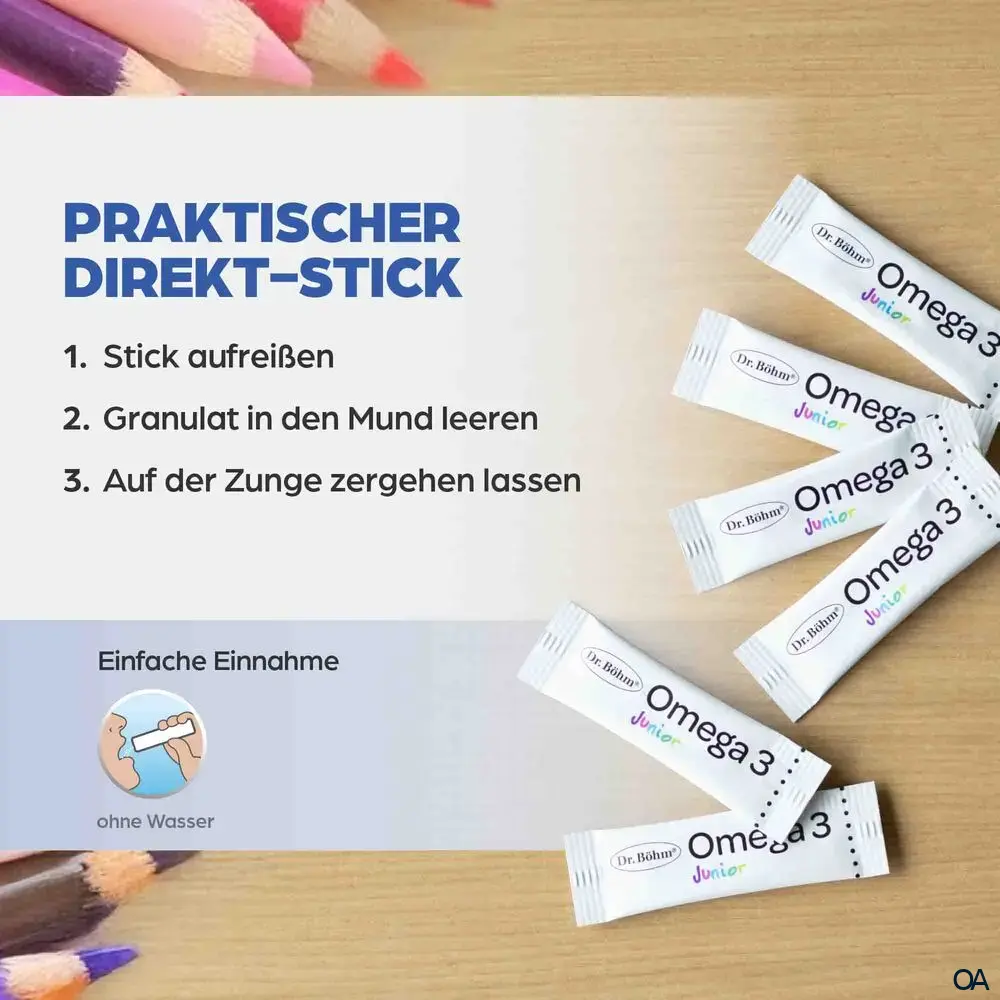 Dr. Böhm® Junior Omega 3 Direkt Sticks