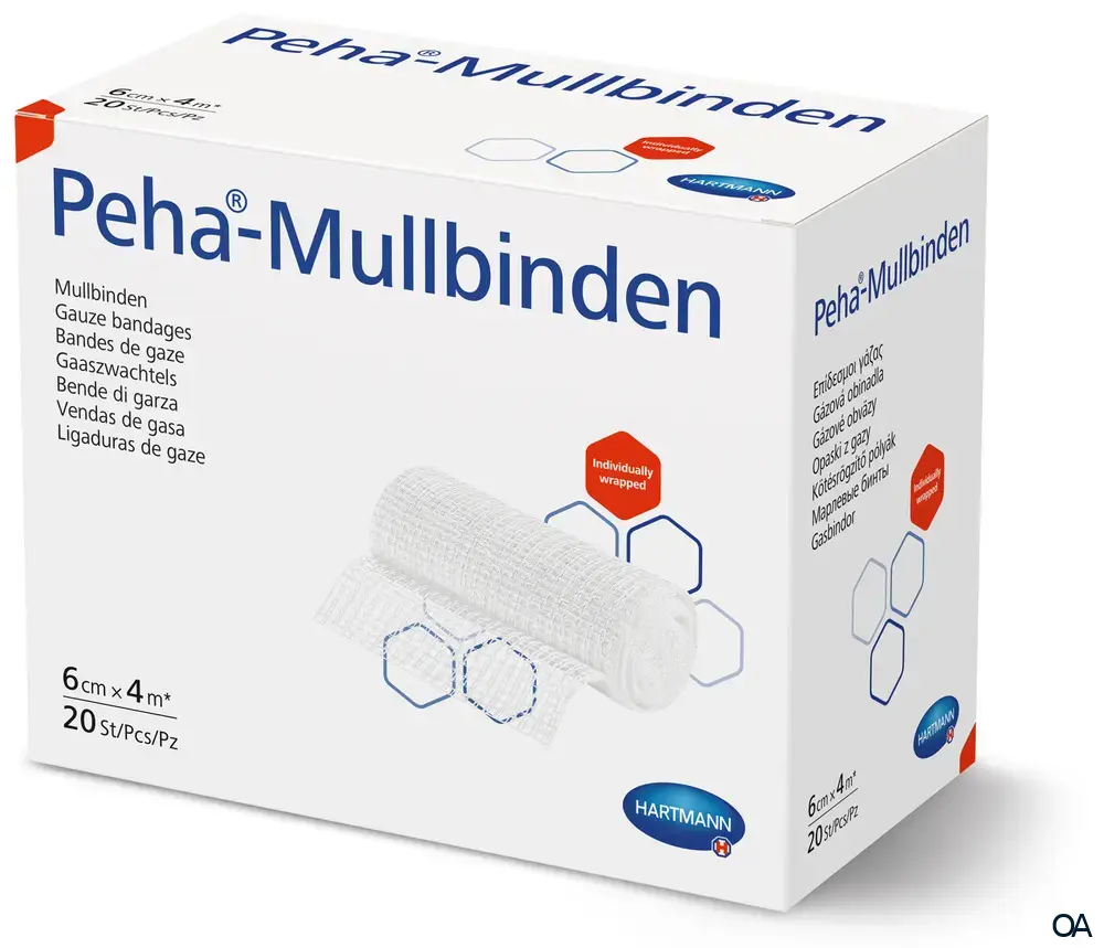 Peha® Mullbinden 6 cm x 4 m