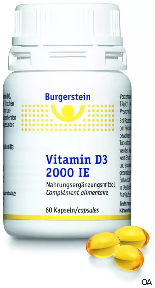Burgerstein Vitamin D3 2.000 I.E. Kapseln Burgerstein Vitamin D3 2.000 I.E. Kapseln