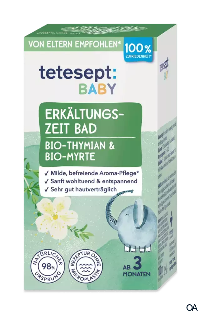 tetesept BABY Erkältungszeit Bad mit Bio-Thymian & Bio-Myrte tetesept BABY Erkältungszeit Bad mit Bio-Thymian & Bio-Myrte
