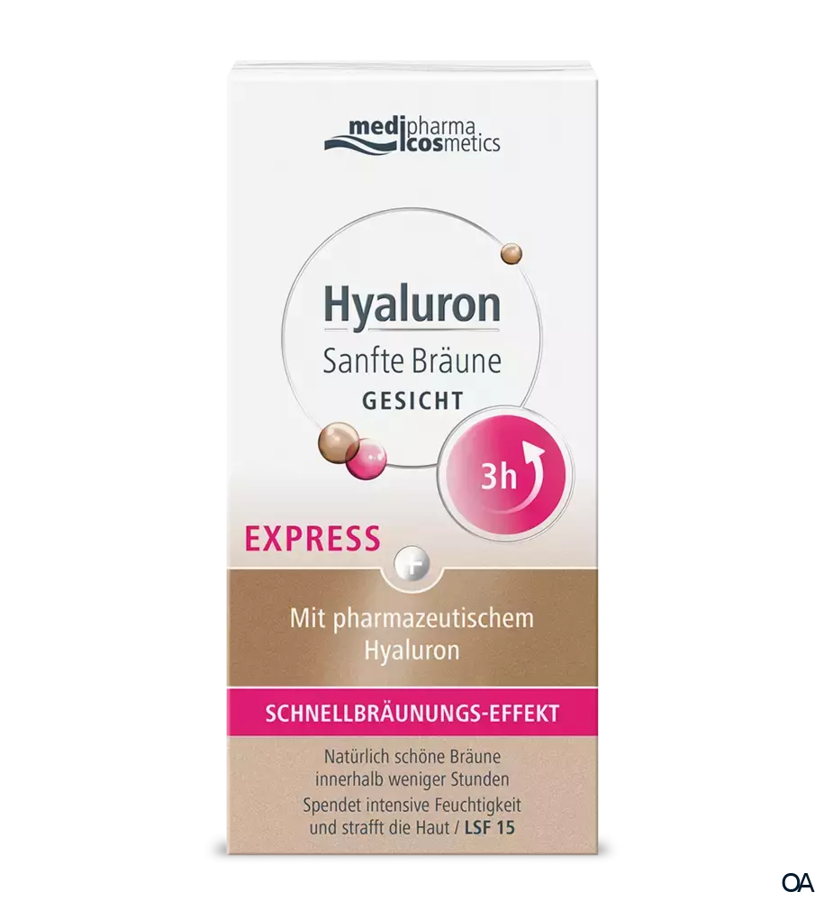 medipharma cosmetics Hyaluron Sanfte Bräune Express Gesicht medipharma cosmetics Hyaluron Sanfte Bräune Express Gesicht