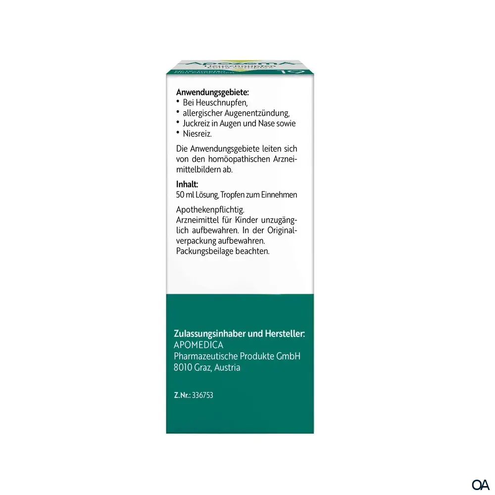 Apozema® Heuschnupfen Luffa complex Nr. 19 Tropfen zum Einnehmen