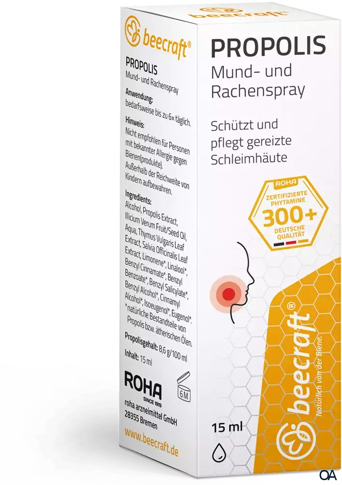 beecraft® Propolis Mund- und Rachenspray beecraft® Propolis Mund- und Rachenspray