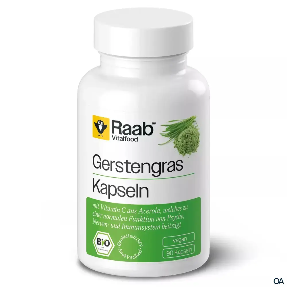 Raab® Vitalfood Bio Gerstengras Kapseln