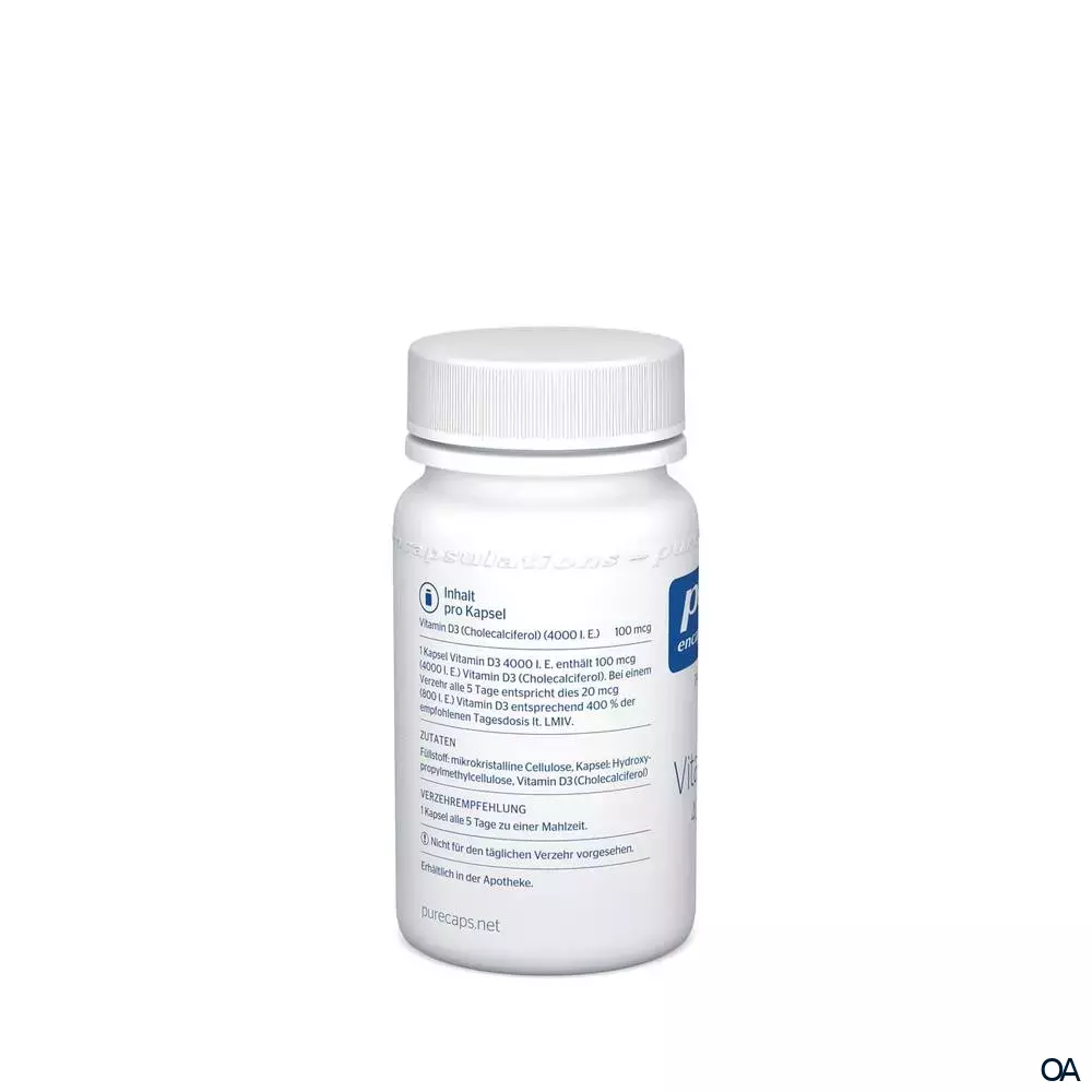 pure encapsulations® Vitamin D3 4000 I.E. Kapseln