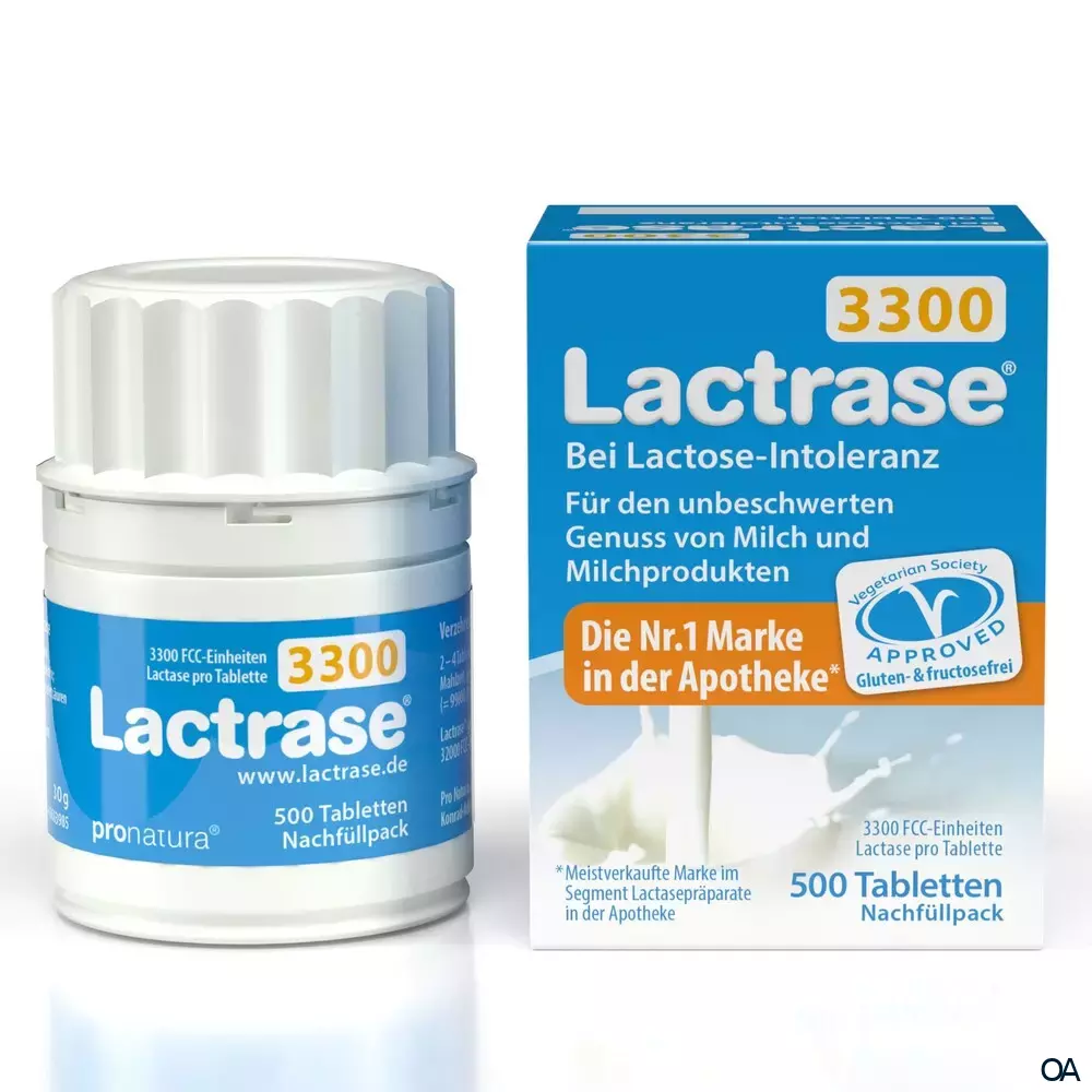 Lactrase® 3300 FCC Tabletten Nachfüllpack Lactrase® 3300 FCC Tabletten Nachfüllpack