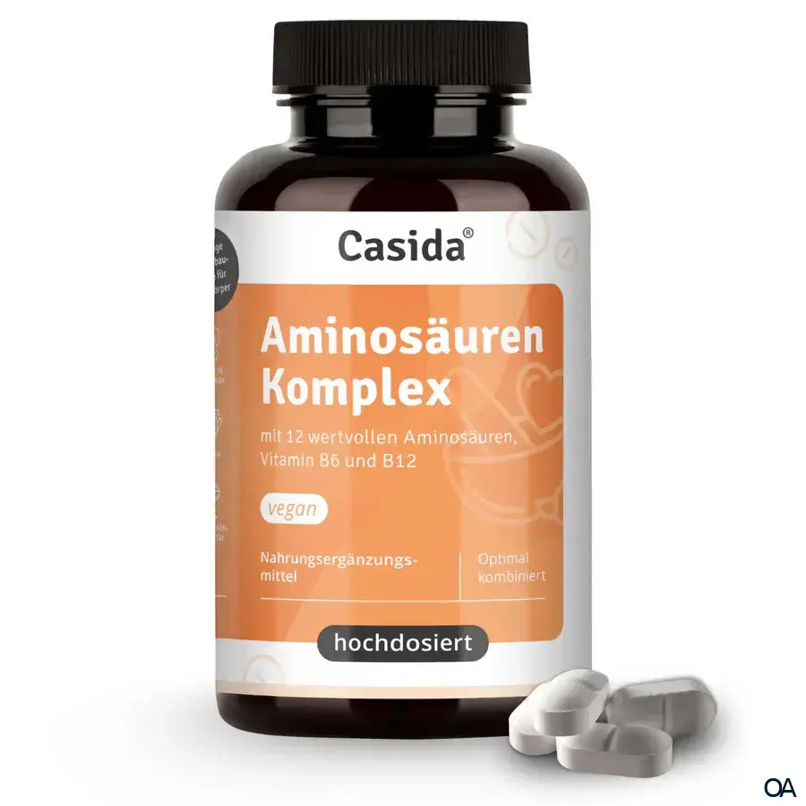 Casida® Aminosäuren Komplex hochdosiert Tabletten Casida® Aminosäuren Komplex hochdosiert Tabletten