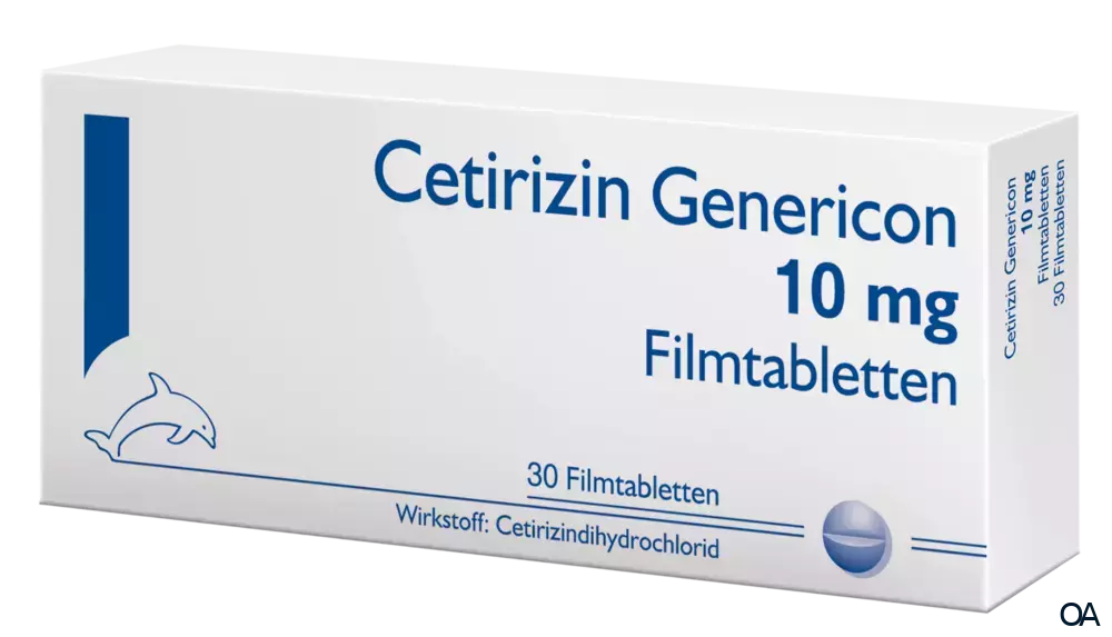 Cetirizin Genericon 10 mg Filmtabletten Cetirizin Genericon 10 mg Filmtabletten