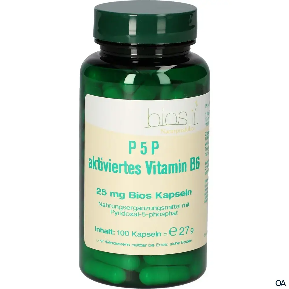 Bios P5P Aktiviertes Vitamin B6 25 mg Kapseln Bios P5P Aktiviertes Vitamin B6 25 mg Kapseln