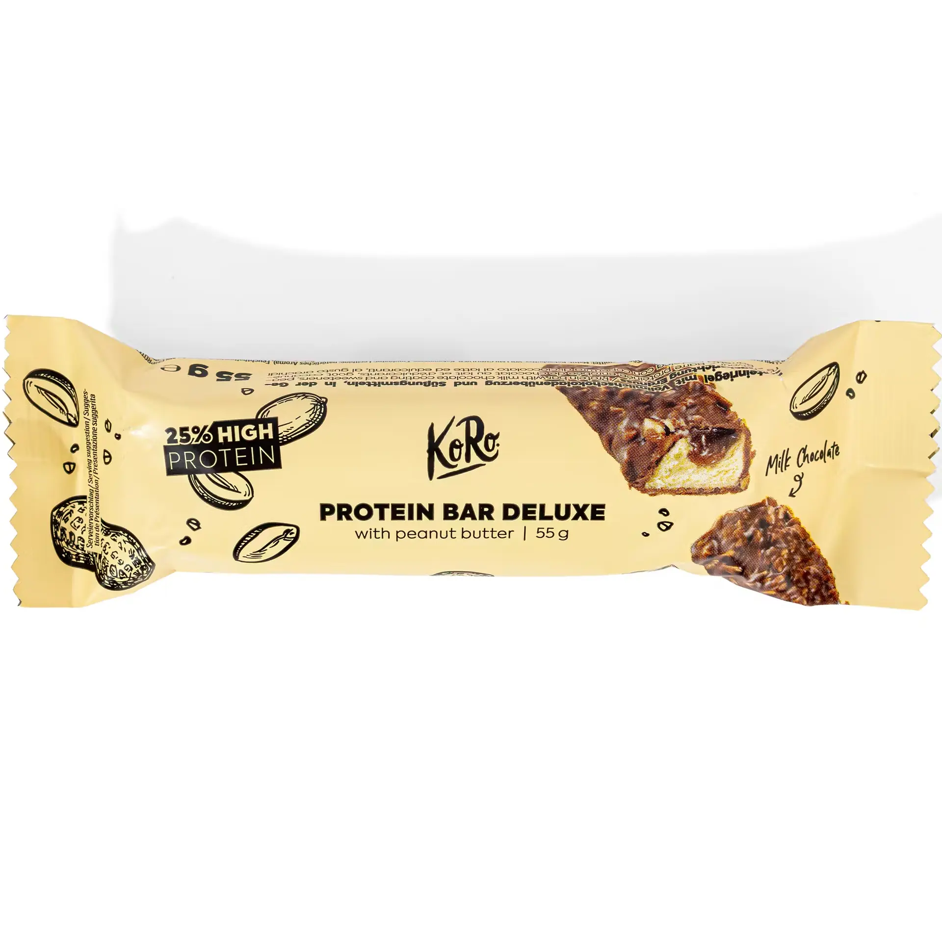 KORO Protein Bar Deluxe Vegan Peanut Butter KORO Protein Bar Deluxe Vegan Peanut Butter