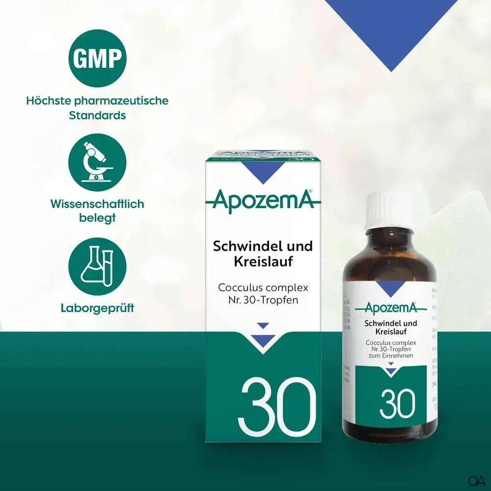 Apozema® Schwindel und Kreislauf Cocculus complex Nr. 30 Tropfen zum Einnehmen